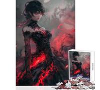 Puzzle per adulti 1000 pezzi Dark Queen of Fire Decorazione per la casa Giocattoli Regalo per compleanni Giochi educativi Attività divertenti a casa Dimensioni 38x26cm