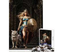 Puzzle per adulti 1000 pezzi Dea Atena Decorazione per la casa Giocattoli Regali per donne Uomini Gioco pratico per compleanno Natale Dimensioni 50x75cm