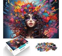 Puzzle per adulti 1000 pezzi Dea dei Fiori colorati Giocattoli educativi Decorazione per la casa unica e regali per adolescenti dai 14 anni e oltre 50x70cm