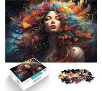 Puzzle per adulti 1000 pezzi Dea dei Fiori Puzzle Divertenti in Famiglia Sollievo Stress Vacanze a Casa Uccidi Tempo per Adolescenti 14 Anni e Oltre 26x38cm