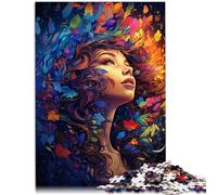 Puzzle per adulti 1000 pezzi dea dell'arte dei colori difficile puzzle sfida per l'intelligenza del cervello giocattolo avvincente 26 x 38 cm