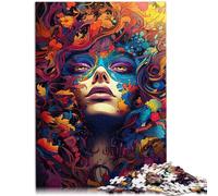 Puzzle per adulti 1000 pezzi dea dell'arte del colore puzzle divertimento famiglia 50 x 75 cm con poster abbinato e foglio curiosità per 14 anni