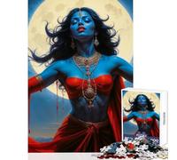 Puzzle per adulti 1000 pezzi Dea Kali Presenza divina Decorazione per la casa Giocattoli Regali di Babbo Natale segreto Giochi rilassanti Difficile da completare Dimensioni 50x75cm