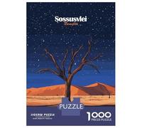 Puzzle Per Adulti 1000 Pezzi Dead Tree in Namibian Desert Puzzle Per Adulti Gioco Pratico Decorazione Perfetta Regali Unici Per Compleanno E Natale 52x38cm/1000pcs