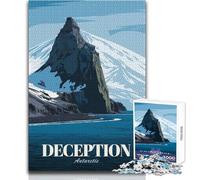 Puzzle per adulti 1000 pezzi Deception Island, Antartide Poster di viaggio Giocattoli Giochi educativi Difficile Regalo di compleanno Dimensioni 38x26cm
