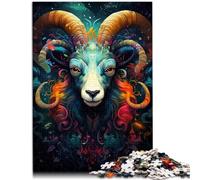 Puzzle per adulti, 1000 pezzi del dio capra giochi educativi per la casa, un'opera d'arte per adolescenti dai 14 anni in su, 50 x 75 cm