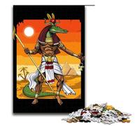 Puzzle per adulti 1000 pezzi del dio egizio Sobek regalo di compleanno per ragazzi dai 14 anni in su (75x50 cm)