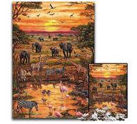 Puzzle per adulti, 1000 pezzi del mondo animale africano in cartone, puzzle interessanti per ridurre lo stress, idee regalo per 14+ anni, 26x38cm