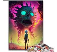 Puzzle per adulti 1000 pezzi del mondo dei mostri in legno un regalo perfetto per il divertimento in famiglia 50x75cm per decorazioni per la casa allenamento del cervello e regali per le feste.