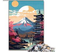 Puzzle per adulti, 1000 pezzi del Monte Fuji, Giappone, ideale per gli innamorati, perfetto regalo di Natale, Capodanno, San Valentino (dimensioni: 50x75cm)