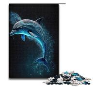 Puzzle per adulti 1000 pezzi delfino spazio decorazione per la casa puzzle giocattoli affare come regalo per tutta la famiglia 75x50cm
