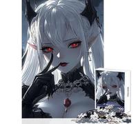 Puzzle per adulti 1000 pezzi Demone dai capelli bianchi Giocattolo Decorazione da parete Regali per donne e uomini Gioco pratico Migliora l'amore tra coppie Dimensioni 38x52cm