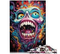 Puzzle per adulti, 1000 pezzi, demone il puzzle, 26 x 38 cm, intera famiglia per adolescenti dai 14 anni in su