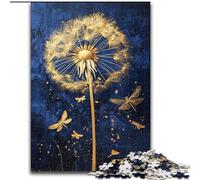 Puzzle per adulti 1000 pezzi Dente di leone con libellule, giochi, giocattoli, regali unici per compleanni e regali per bambini dai 14 anni in su dimensioni 26x38cm