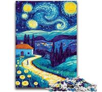Puzzle per adulti 1000 pezzi Dente di leone sotto il cielo notturno Difficile da completare ma divertente e umoristico Regalo di compleanno, regali, arte murale 50x75cm