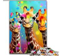 Puzzle per adulti, 1000 pezzi di animali africani in cartone, rompicapo stimolante per adolescenti, perfetto per l'arredamento della casa o come regalo 1000 pezzi(26x38cm)