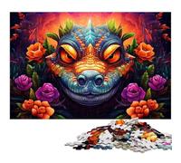 Puzzle per adulti 1000 pezzi di animali e coccodrilli del Nilo in legno giocattolo educativo antistress (dimensioni 75x50 cm)