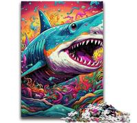 Puzzle per adulti 1000 pezzi di animali, squali, ideali come regali per tutta la famiglia, adatti per adulti di tutte le età, 50x75cm