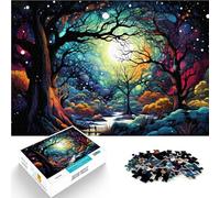 Puzzle per Adulti 1000 pezzi di Bellissimi Paesaggi di Notte Gioco Stimolante Sollievo dello Stress per Adolescenti di 14 Anni e Oltre 26x38cm