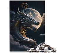 Puzzle per adulti 1000 pezzi di drago il puzzle 26 x 38 cm. Aiuta il cervello ad addestrare giocattoli avvincenti e promuovere la pazienza.