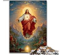 Puzzle per adulti 1000 pezzi di Gesù Perfetto come regalo di Natale e Capodanno, regalo per le feste (dimensioni 26x38cm)