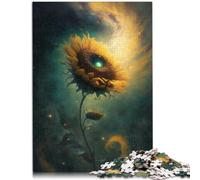 Puzzle per adulti 1000 pezzi di girasole universo giocattolo educativo per alleviare lo stress 50 x 75 cm promuove l'amore tra le coppie