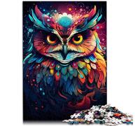 Puzzle per adulti 1000 pezzi di gufo del deserto decorazione della casa puzzle giocattoli adatto per coppie 19,7 "x 29,5" Adatto per adolescenti da 14 anni e oltre