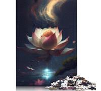 Puzzle per adulti 1000 pezzi di puzzle di fiori di loto danzanti oasi puzzle per adulti gioco educativo sfida giocattolo 1000 pezzi (38x26 cm)