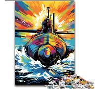 Puzzle per adulti 1000 pezzi di sottomarini colorati, puzzle fai da te da 1000 pezzi, stimolante per gli appassionati, regalo perfetto per rilassarsi (dimensioni 26x38cm)