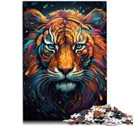 Puzzle per adulti 1000 pezzi di tigre cosmica giocattolo pensiero 50 x 75 cm rafforza l'amore tra coppie per adolescenti dai 14 anni in su