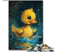Puzzle per adulti, 1000 pezzi di un simpatico papero giallo in legno, gioco rompicapo, gioco interattivo per famiglie, adatto dai 14 anni in su, 1000 pezzi(50x75cm)