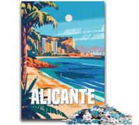 Puzzle per adulti 1000 pezzi Difficile Alicante Spagna Puzzle da 1000 pezzi, Interessante riduzione dello stress Interazione genitore-figlio (26x38cm)