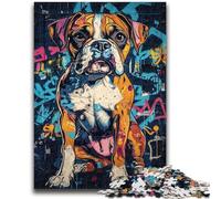 Puzzle per adulti 1000 pezzi Difficile cane Boxer 1000 pezzi per adolescenti, antistress per ammazzare il tempo durante le vacanze, per migliorare l'amore tra coppie (26x38cm)