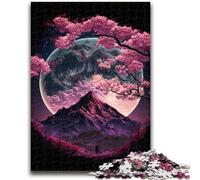 Puzzle per adulti 1000 pezzi Difficile Paesaggio giapponese Neon per età 14 anni e oltre Bellissimo gioco di design Bellissimo gioco di design Ottimo regalo 26x38cm