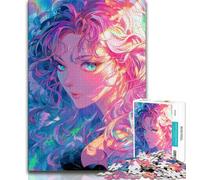 Puzzle per adulti 1000 pezzi difficili acquerelli Dea, sfida difficile antistress con poster abbinato e foglio di quiz 50x75cm
