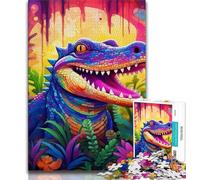 Puzzle per adulti 1000 pezzi difficili animali coccodrilli del Nilo puzzle per adulti gioco educativo per famiglie adatto per la decorazione del desktop 38x26cm