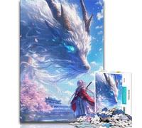 Puzzle per adulti 1000 pezzi difficili Anime Fox Girl, antistress sfida difficile ogni pezzo è unico - gioco divertente per famiglie impegnativo 75x50cm