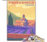 Puzzle per adulti 1000 pezzi difficili Campi di lavanda della Provenza, per gioco educativo, giocattolo, arredamento unico per la casa e regali 50x75cm