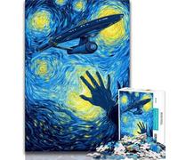 Puzzle per adulti 1000 pezzi difficili cielo notturno alieno astronave puzzle per adulti gioco educativo per famiglie adatto per la decorazione del desktop 75x50cm