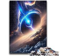 Puzzle per adulti 1000 pezzi difficili, colorati, fantasy, buchi neri cosmici, sfida difficile, antistress, adatti per la decorazione del desktop, 38x26cm