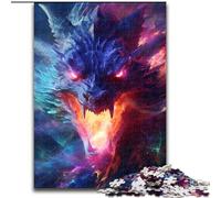 Puzzle per adulti 1000 pezzi difficili Draghi astrali in furia, rompicapo per decorazioni murali, regali unici per compleanno e Natale per bambini dai 14 anni (dimensioni 26x38cm)