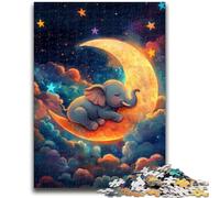Puzzle per adulti 1000 pezzi difficili Elefante sulla luna Giochi educativi fai da te Giocattoli per è ideale come regalo per tutta la famiglia 50x75cm