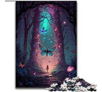 Puzzle per adulti 1000 pezzi difficili farfalla mistica, giocattolo educativo intellettuale decomprimente regalo di compleanno, regali (dimensioni 26x38cm)