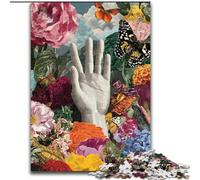 Puzzle per adulti 1000 pezzi difficili fiori palma, giocattoli educativi per l'apprendimento giochi per famiglie regali di compleanno unici (dimensioni 26x38cm)