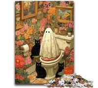 Puzzle per adulti 1000 pezzi difficili Gatto e anima 1000 pezzi per adolescenti, antistress per ammazzare il tempo durante le vacanze, per migliorare l'amore tra coppie (50x75cm)