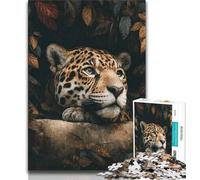 Puzzle per adulti 1000 pezzi difficili "Ghepardo nella giungla" 1000 pezzi per adulti, antistress, per ammazzare il tempo durante le vacanze, interazione genitore-figlio (dimensioni 75x50cm)