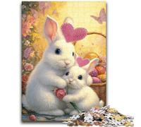 Puzzle per adulti 1000 pezzi difficili giochi educativi coniglio fai da te giocattoli per è ideale come regalo per tutta la famiglia 38x26cm