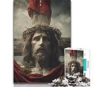 Puzzle per adulti 1000 pezzi difficili La croce di Gesù Puzzle da 1000 pezzi, giochi educativi Decorazione da parete Regali unici per compleanno e Natale (dimensioni 75x50cm)