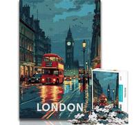Puzzle per adulti 1000 pezzi difficili Londra Big Ben 14FC, giocattoli antistress, ideali come regalo per tutta la famiglia per ragazzi dai 14 anni in su, 38x26cm