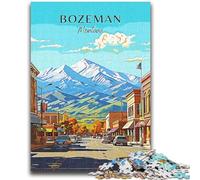 Puzzle per adulti 1000 pezzi difficili Montana Bozeman Travel Puzzle da 1000 pezzi, interessante riduzione dello stress Interazione genitore-figlio (26x38cm)